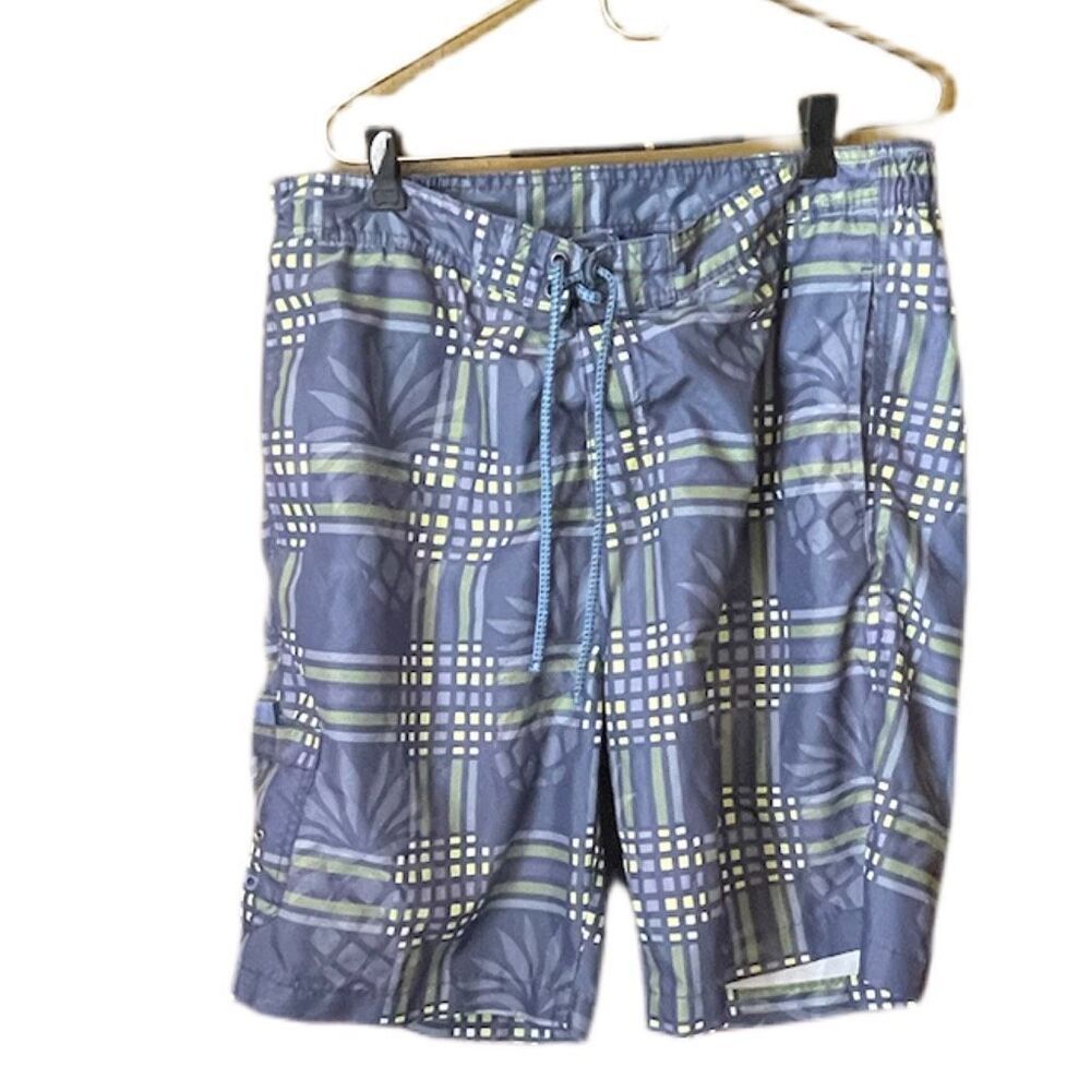 U.S. Apparel size XL Men’s swim trunks.